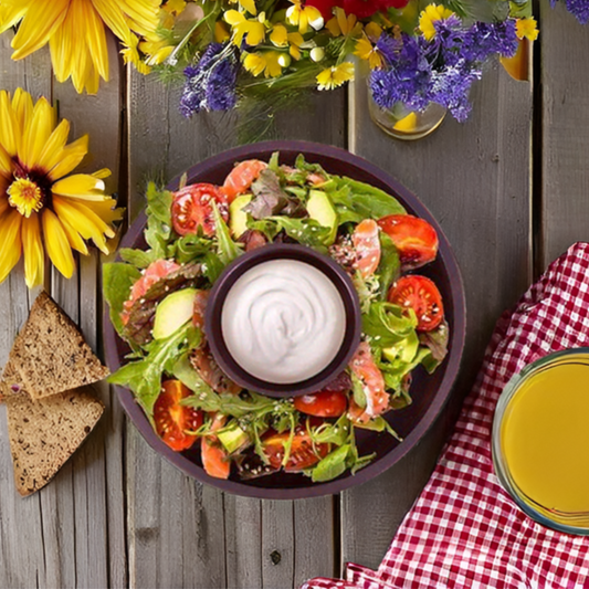 Elevate Your Snack Time with the Melvvi Wooden Chip and Dip Bowl